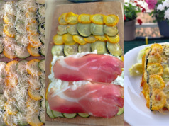 Fit cuketová roláda se sýrem Cottage, Mozzarellou a Schwarzwaldskou šunkou