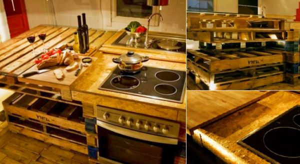Paletina Kitchen: an eco kitchen made of reclaimed wooden pallets