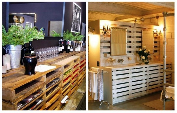 DIY Furniture from Euro pallets – 101 craft ideas for wood pallets | Interior Design Ideas | AVSO.ORG